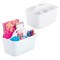 mDesign Plastic Office Storage Organizer Caddy Tote, Small, 2 Pack